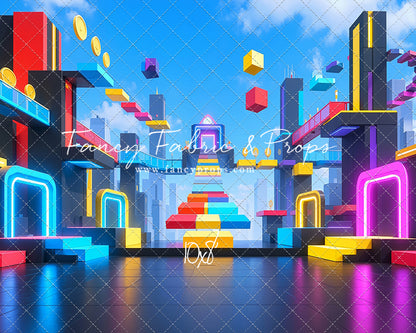 Neon Obby City - With Sweep Option