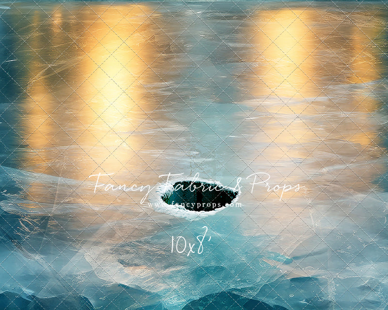 North Pole Frozen Lake Floor - Mat Floor