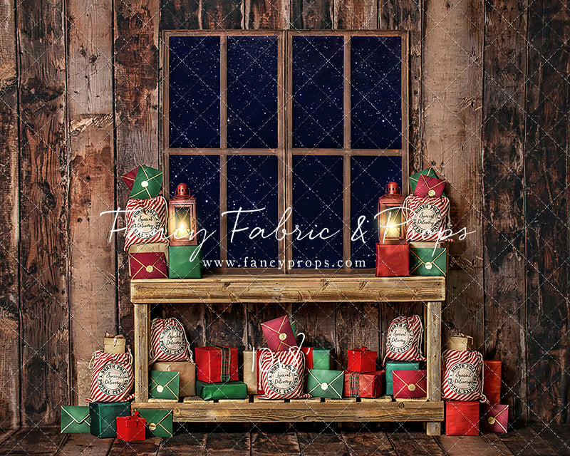 North Pole Mail Room Window