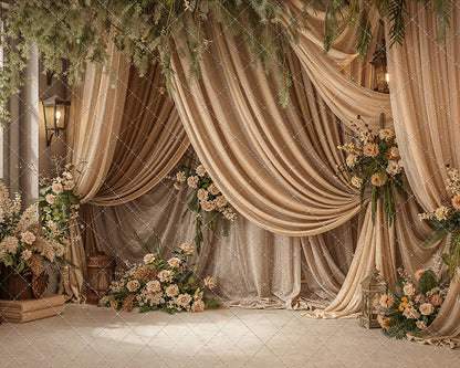 Olive Grove Drapes - With Sweep Option