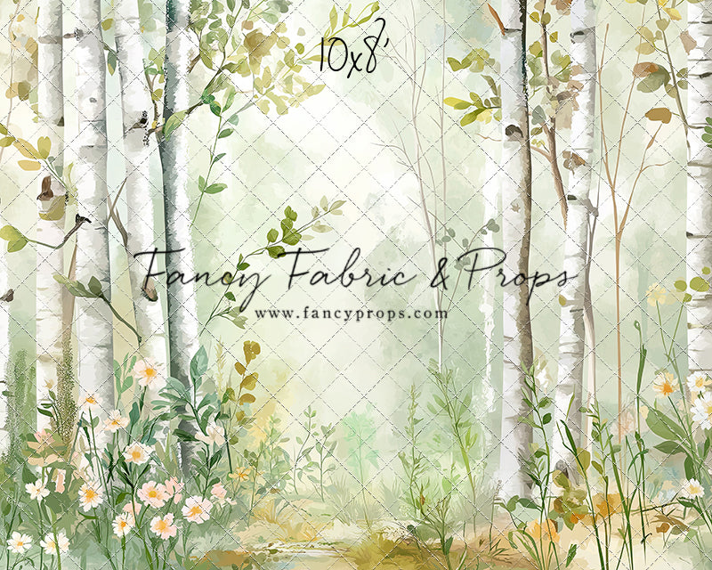 Painted Birch Forest - With Sweep Option