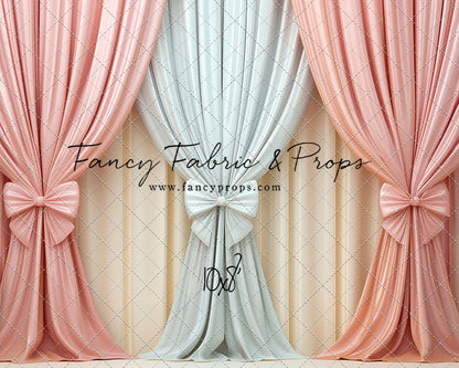 Pastel Bow Swag - With Sweep Option