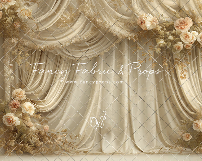 Petals & Silk In Ivory - With Sweep Option