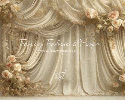 Petals & Silk In Ivory - With Sweep Option