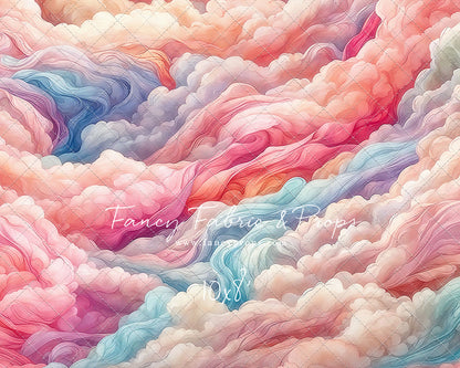Pink Rainbow Cascading Clouds