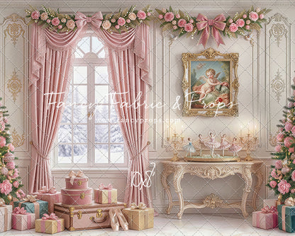 Pink Velvet Christmas - with Sweep Option