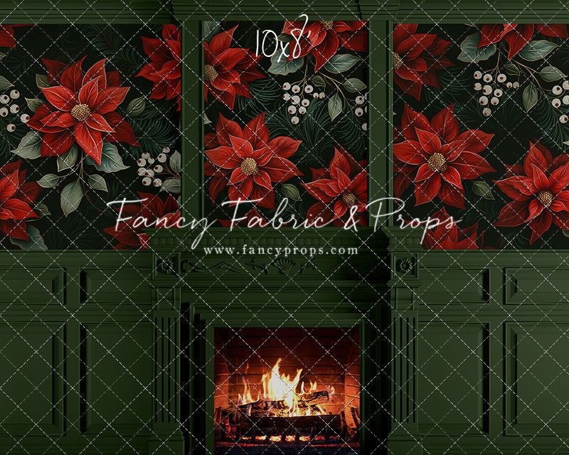 Verdant Yule Fireplace