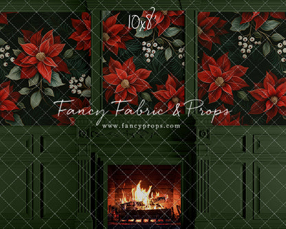 Verdant Yule Fireplace