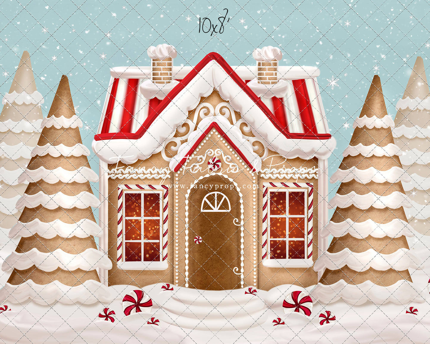 Pretty Peppermint Gingerbread House