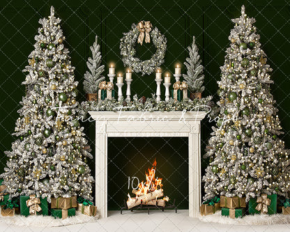 Classy Gold & Greens Mantle 2pc Room