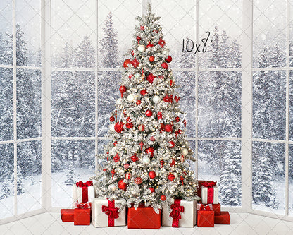 Red & White Winter Evergreens 2pc Room