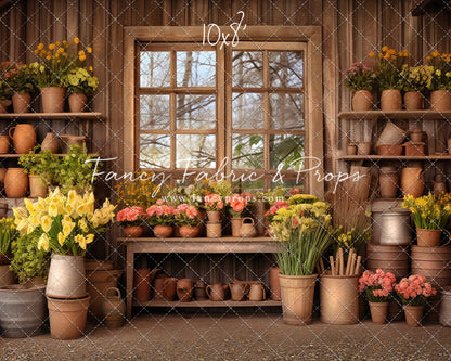 Rustic Greenhouse Garden View 2pc Set