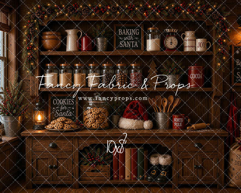 Santa's Cookie Cupboard - With Sweep Option