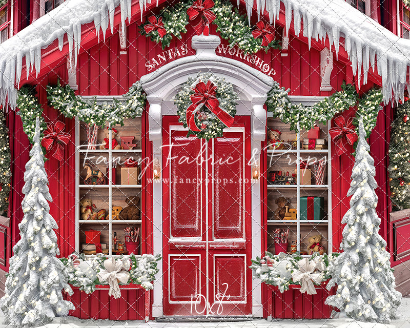 Santa's North Pole Village Workshop - With Sweep Option