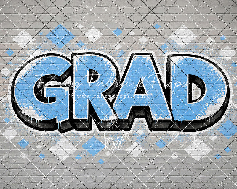 Sky & White Grad - With Sweep Option