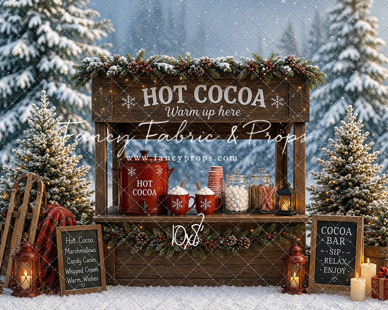 Snowflake Cocoa Station - With Sweep Option