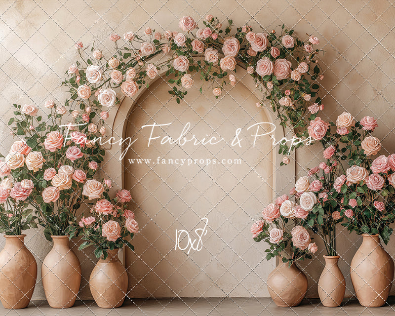 Soft Rose Arch - With Sweep Option