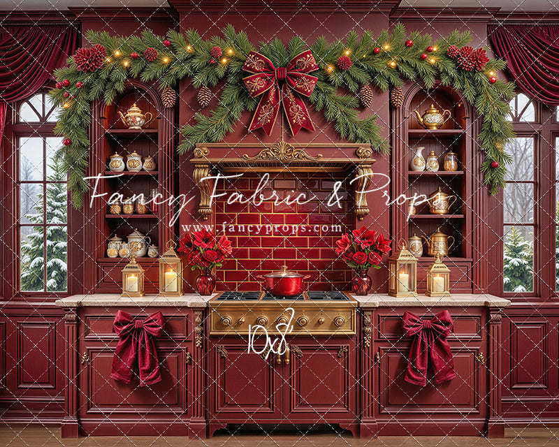 Sophisticated Scarlet Kitchen - With Sweep Option