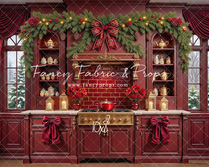 Sophisticated Scarlet Kitchen - With Sweep Option