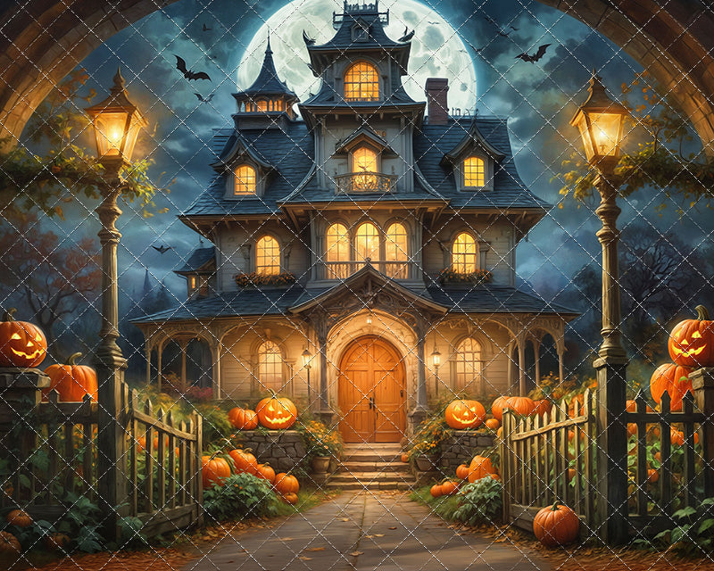 Spooky Pumpkin Pathway - With Sweep Option