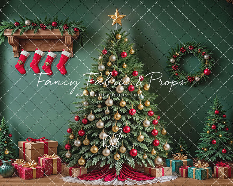 Stockings & Spruce - with Sweep Option