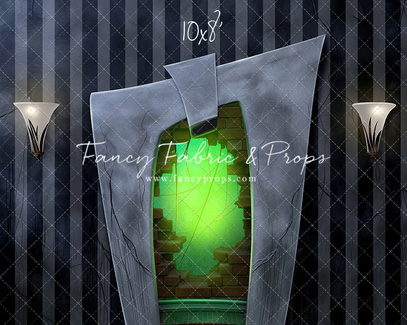 Strange & Unusual Fireplace - 2pc Set