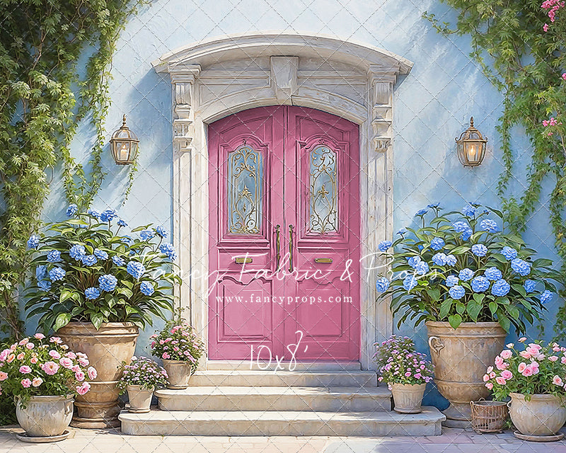 Summertime Patio - Pink Door - With Sweep Option