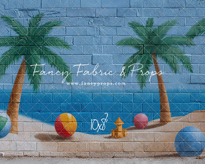Sunny Shores Mural - With Sweep Option