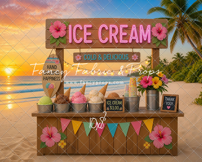 Sunset Ice Cream Stand - With Sweep Option