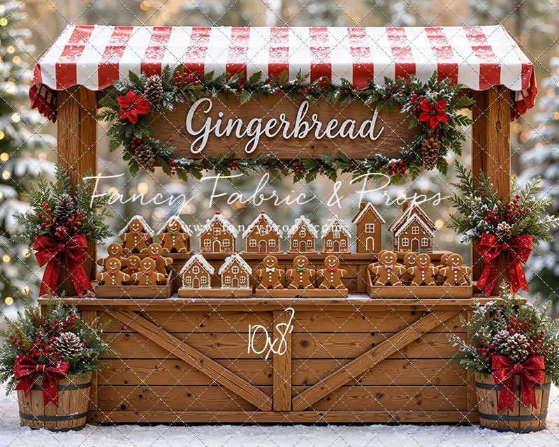 Sweet Spruce Gingerbread Stand - With Sweep Option