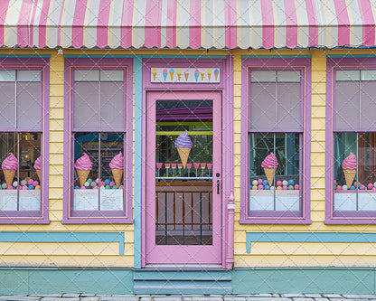 Sweet Summer Ice Cream Shop - With Sweep Option