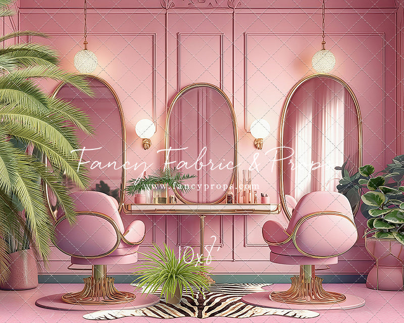 Teresa's Vanity - Pink Floor Option - With Sweep Option