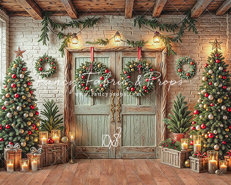 The Christmas Cabin Porch - with Sweep Option