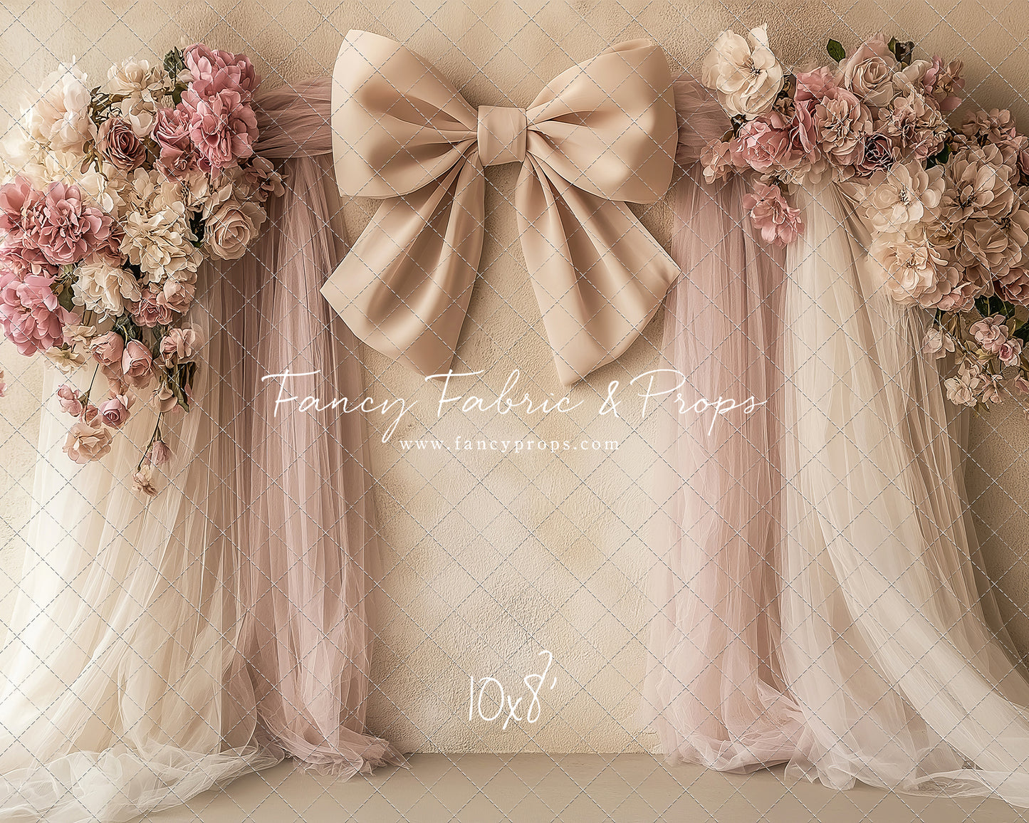 Velvet Blossom Bow Arch - With Sweep Option