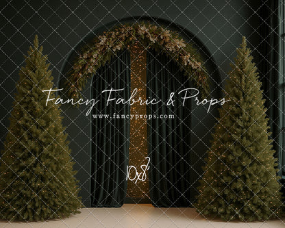 Velvet Christmas Arch - With Sweep Option