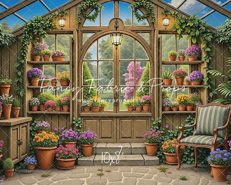 Violet Lavender Greenhouse - With Sweep Option