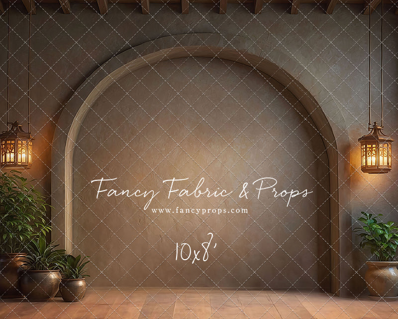 Warm Amber Archway - No Bench - With Sweep Option