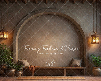 Warm Amber Archway - With Bench - With Sweep Option