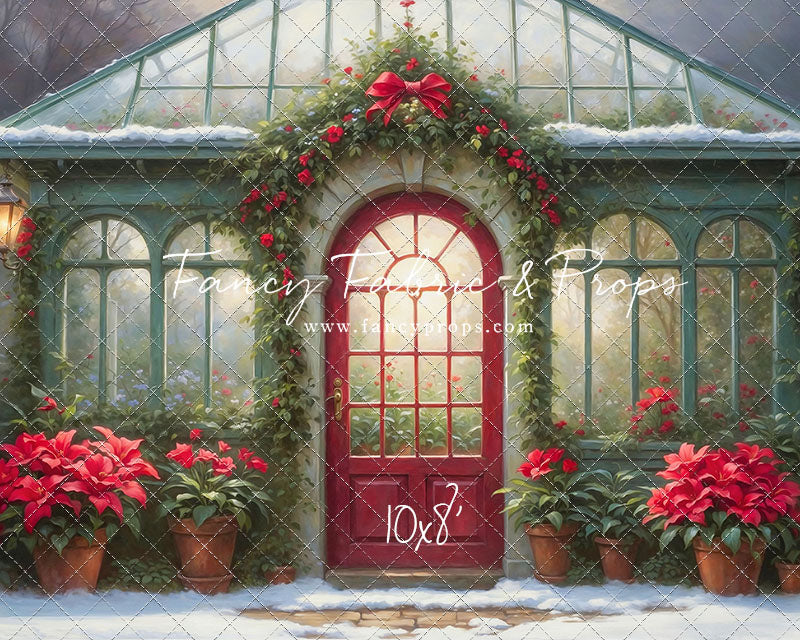 Whimsical Winter Greenhouse - With Sweep Option