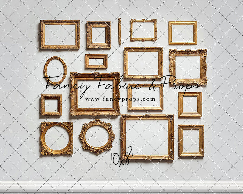 White Frame Wall - White Floor - With Sweep Option