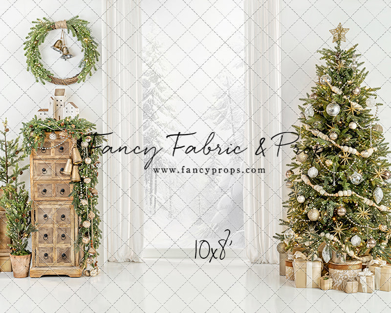 White Frost Christmas Window