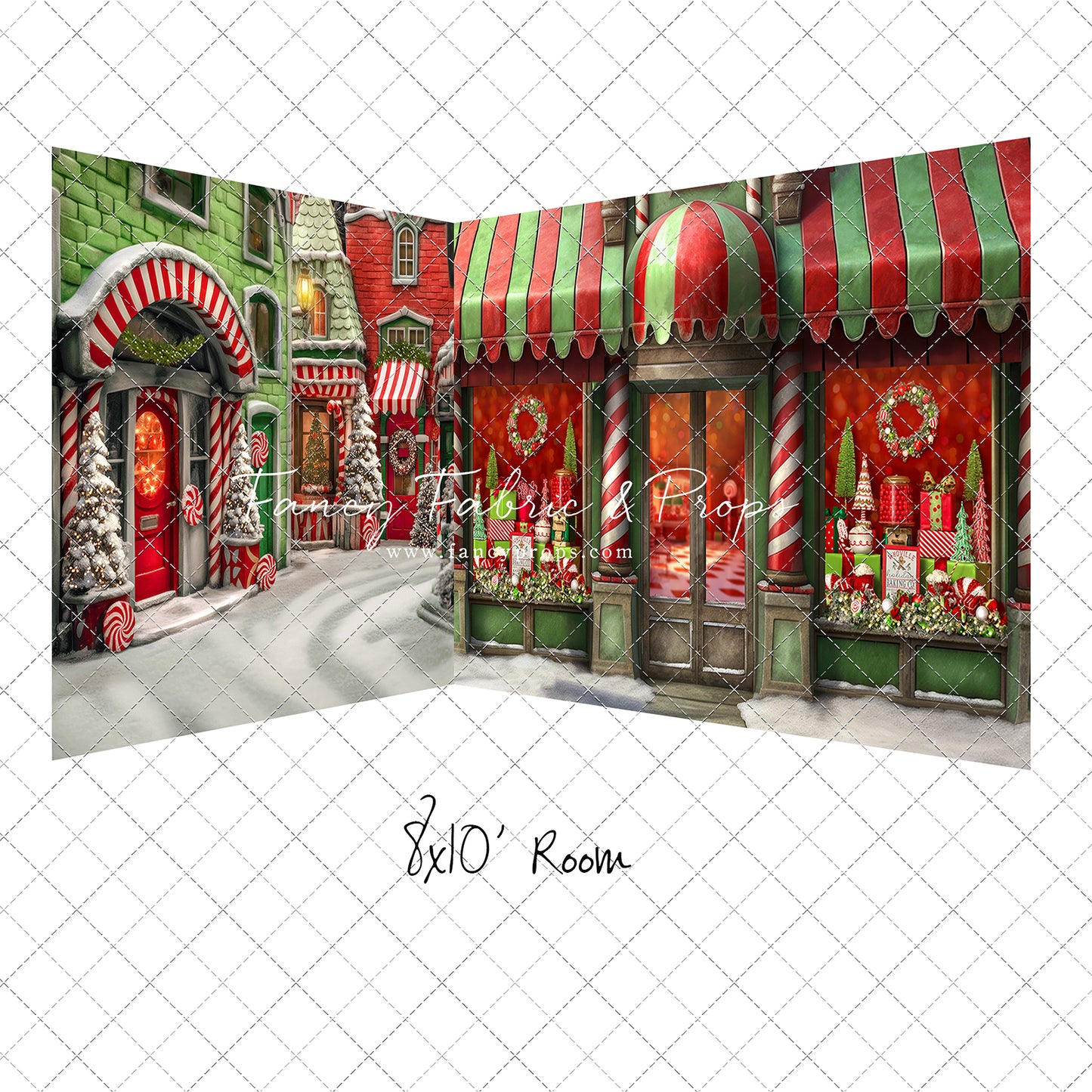 Who-Town Christmas Store 2pc Room