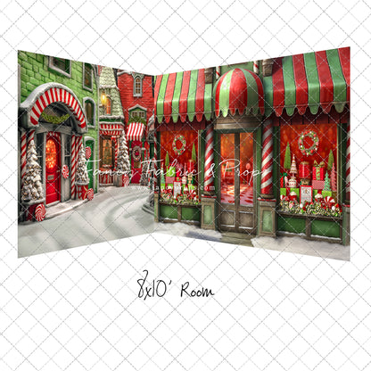 Who-Town Christmas Store 2pc Room