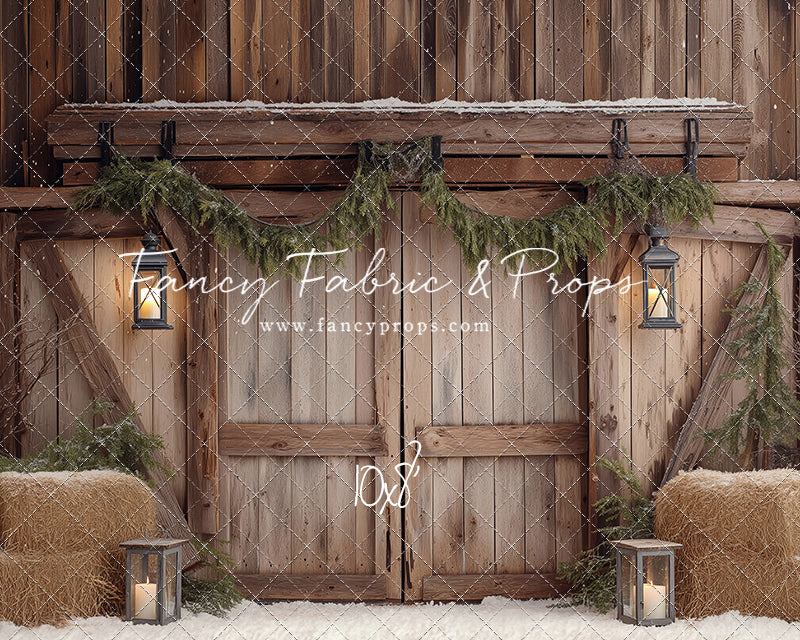 Winter Barn Entry - with Sweep Option
