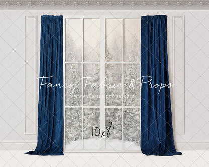 Winter Window Blue