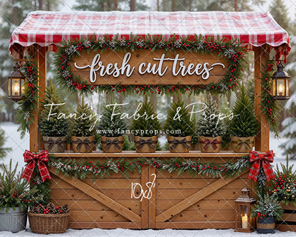 Winter Woods Tree Market - With Sweep Option