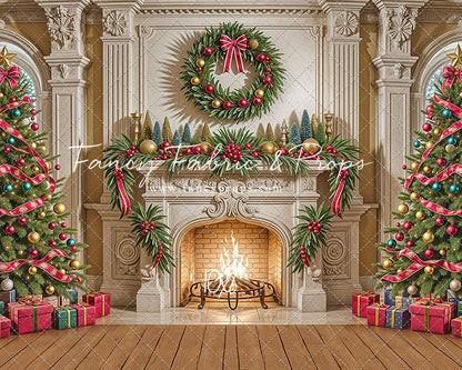 Yuletide Hearth - with Sweep Option