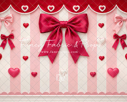 Bow Tied Valentine Wall - With Sweep Option