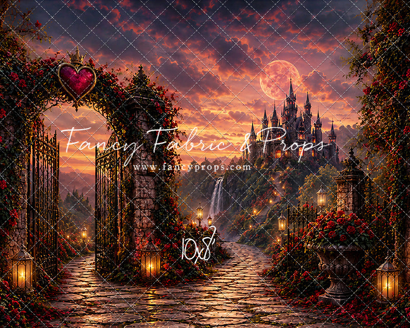 Crimson Moonlit Castle - With Sweep Option