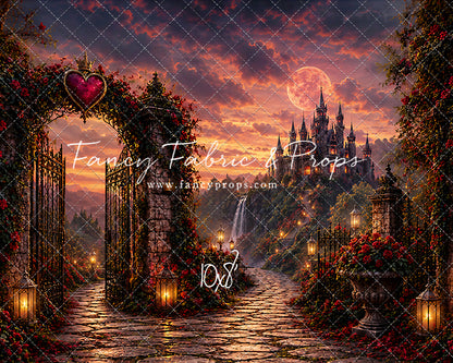 Crimson Moonlit Castle - With Sweep Option